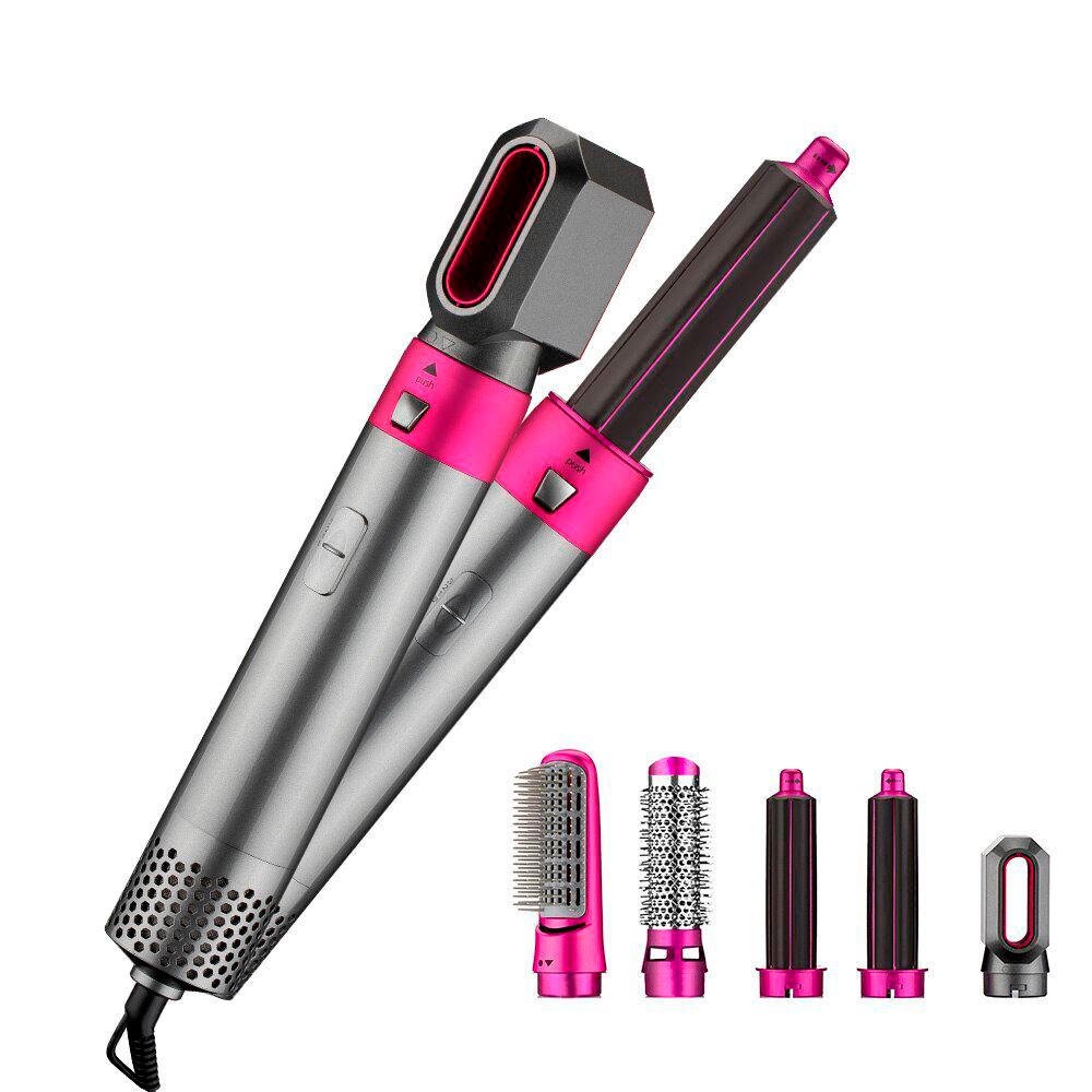 Escova Modeladora 5 em 1 - Profissional (Seca, Alisa, Cacheia, Modela e Ondula)