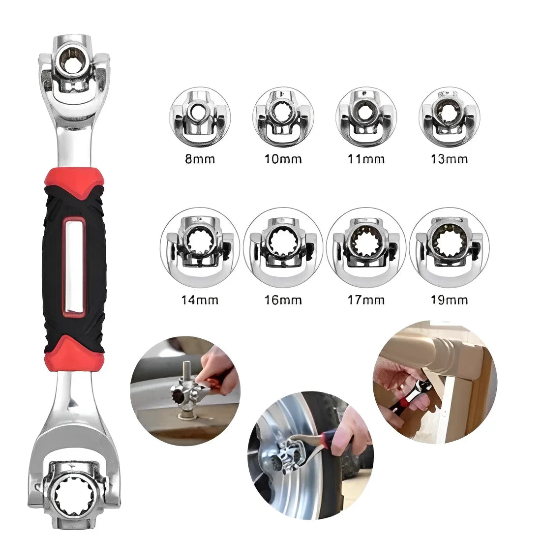 PowerTool Pro — Chave Universal 48 em 1 com Rotação 360°!