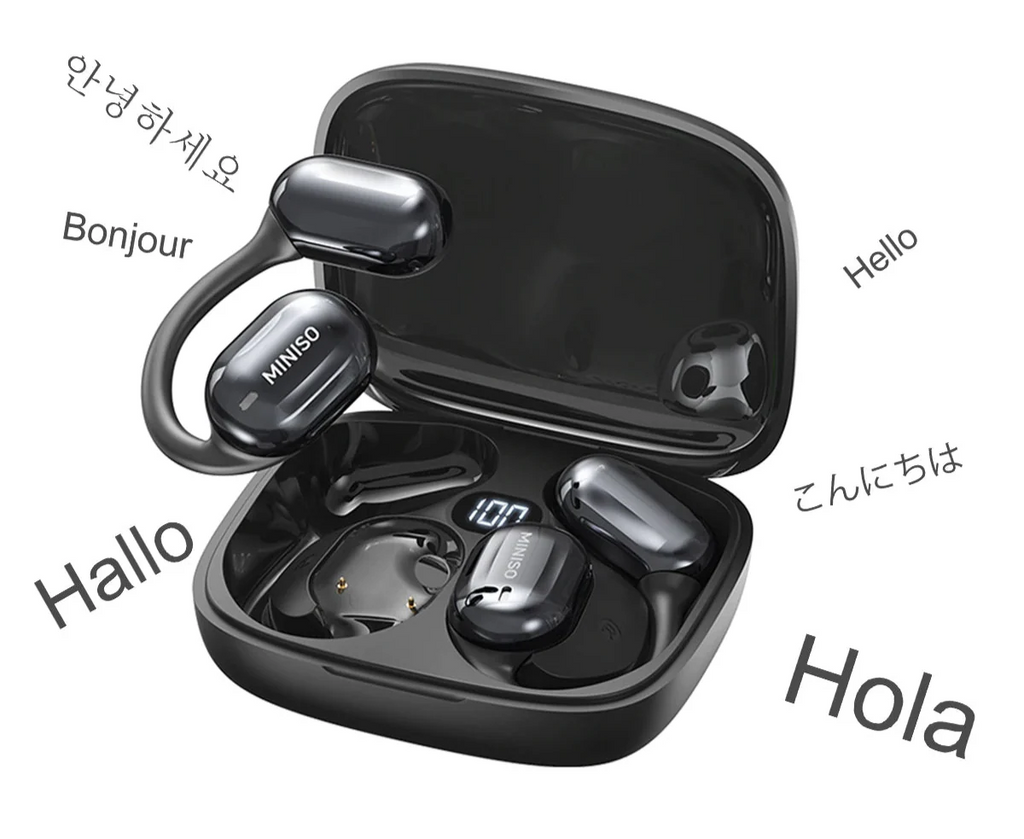 GlobaLink Pro — Fone de Ouvido Bluetooth com Tradução Instantânea em 120 Idiomas!