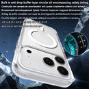 Luxo Sem Fio Magnético Oficial Ímã Capinha Para Magsafe Capa Iphone 17 Pro Max 17 Air Apple Original Claro Acrílico Prova Choque Quadro Silicone.