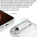 Luxo Sem Fio Magnético Oficial Ímã Capinha Para Magsafe Capa Iphone 17 Pro Max 17 Air Apple Original Claro Acrílico Prova Choque Quadro Silicone.