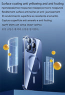 Luxo Sem Fio Magnético Oficial Ímã Capinha Para Magsafe Capa Iphone 17 Pro Max 17 Air Apple Original Claro Acrílico Prova Choque Quadro Silicone.