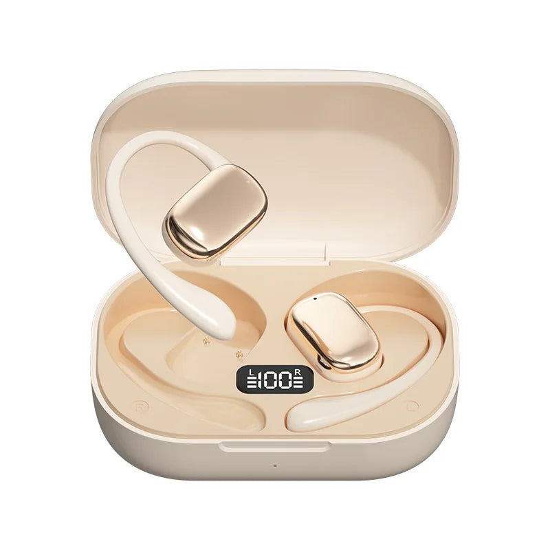 Fones de ouvido sem fio, alta fidelidade, bluetooth, esportes, bateria estendida, confortável, ativo, estilo de vida premium