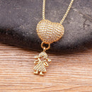 MomLove Pro — Colar de Mãe com Filhos em Cristal Zircônia!