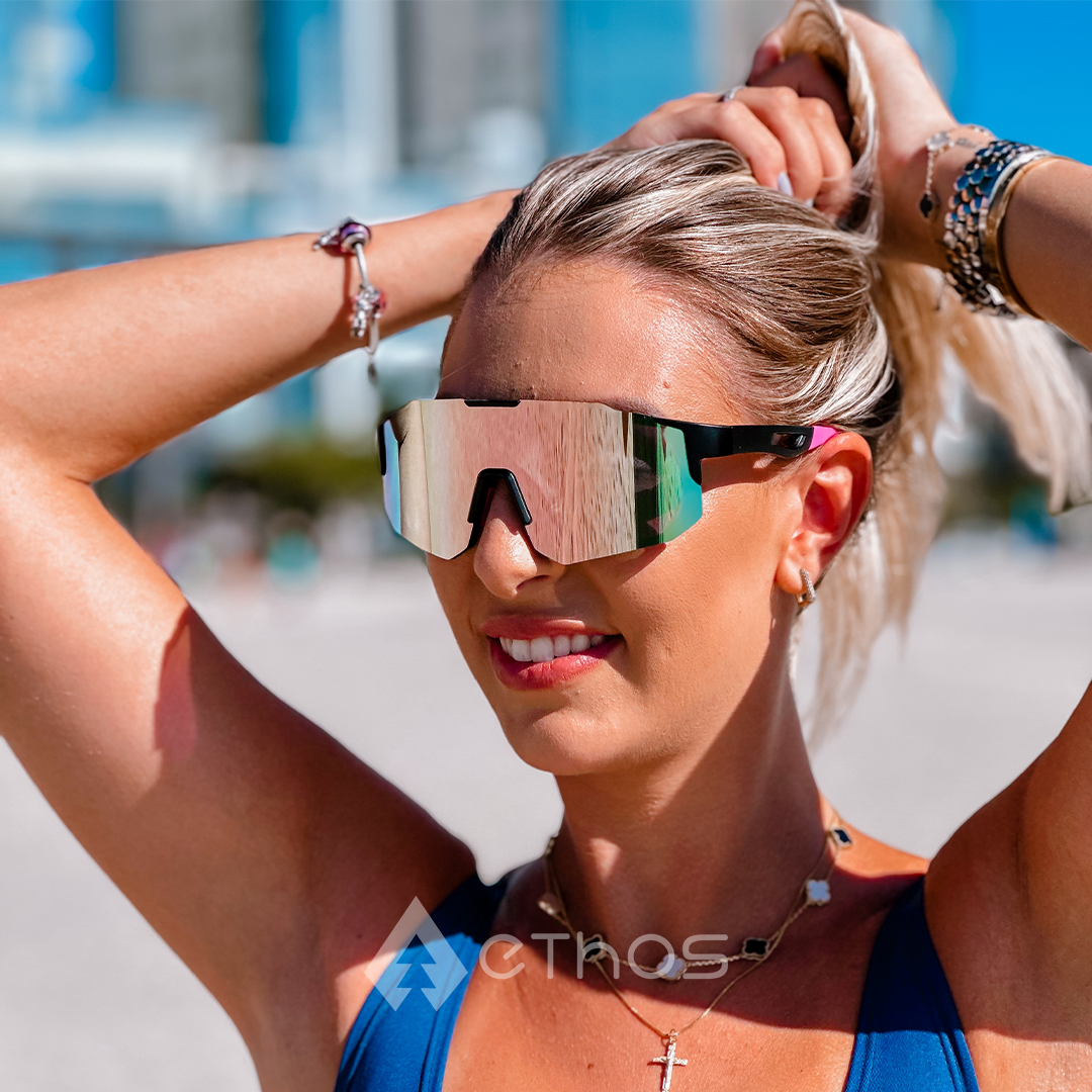 Windproof - Óculos de Sol para Corrida Ciclismo e Beach Tennis