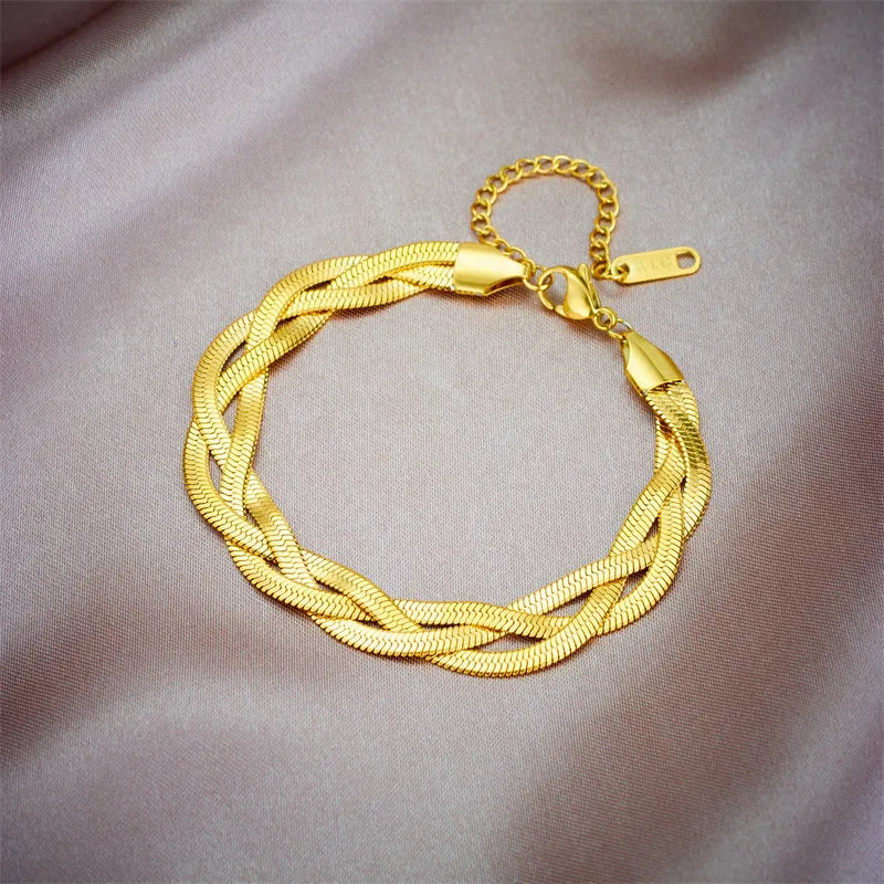 Pulseira Linha Tripla New York - Sofisticação e Elegância