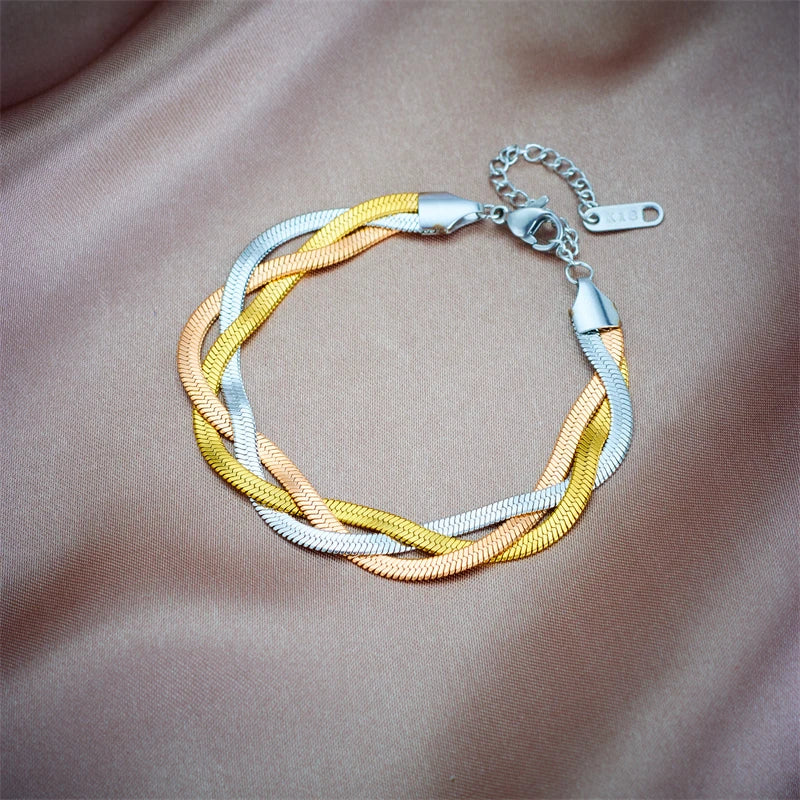 Pulseira Linha Tripla New York - Sofisticação e Elegância