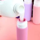 Kit 4 Frascos de Silicone Para Viagem